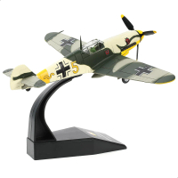 รุ่นนักสู้ Messerschmidt BF-109, สเกล 1/72, เครื่องบิน Diecast, โมเดลทหารที่ระลึก, เครื่องบินสำหรับส