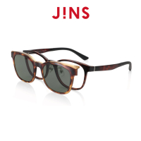 【JINS】 Switch Flip up 上掀磁吸式兩用眼鏡-偏光前片(AMRF20S185)木紋棕