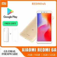 Original Smartphone Xiaomi Redmi 6A 3+32Gb Wholesale Xiaomi Mobile Phones Unlocked Android Google Play Redmi 6 Global Frimware
