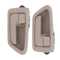 2pcs Beige Car Interior Inner Door Handle Front/Rear Left Right for Toyota Camry 1997 1998 1999 2000 2001 69206-AA010