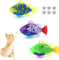 Robo Fish for Cats Robot Fish Toy That Swims Interactive Robot Swimming Fish Toys for Cat Activated 