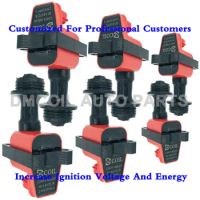 6 PCS RED IGNITION COIL FOR IGNITION COIL FOR NISSAN SKYLINE GTR Coupe STAGEA GLORIA XI CEFIRO 2.5L 1990-2004 22433-60U02