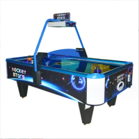Commercial aerial hockey game table machine