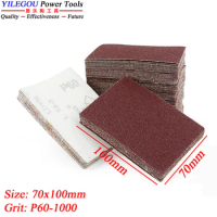 30Pcs 70x100mm Abrasive Paper And Polisher Disc 100x75mm Flocking Sanding Paper. Dry Sanding Disc Wool Felt of Pneumatic Grinder