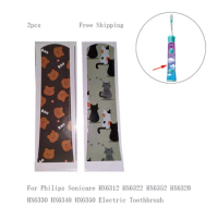 2pcs Electric Toothbrush Parts HX6312/HX6322/HX6352/HX6320/HX6330/HX6340/HX6350 Electric Toothbrush Sticker For Philips Sonicare