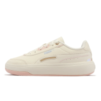 Puma 休閒鞋 Tori Pixie 女鞋 奶油黃 粉 微增高 厚底 皮革 基本款 小白鞋 38761103