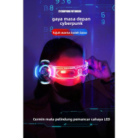 Cermin Mata Led Luminous Glasses Led Glasses Futuristic Electronic Visor Glasses Light Up Glasses Su