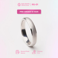 Cincin Cowok Perak Silver Desain RS-01 [SINGLE] - Sovia Jewelry