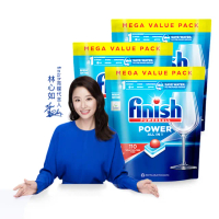 【finish 亮碟】洗碗機全效合一洗碗塊100顆x3(全機型適用/洗碗錠洗碗球/歐盟生態環保標章/環保水溶膜)