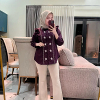 Davina Blouse Katun Toyobo Motif Bunga Bordir