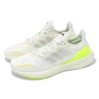 【adidas 愛迪達】慢跑鞋 Pureboost 23 H.RDY 男鞋 白 螢光黃 緩震 透氣 運動鞋 愛迪達(IH7673)