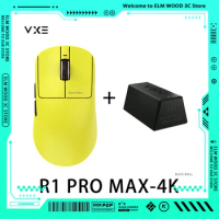 Vgn Vxe Dragonfly R1 4k Wireless Mouse Tri Mode R1 Se Pro Max Paw3395 E-Sports Mouse R1 4k Dongle Reciver Pc Accessories Gamer