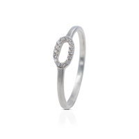 UC Jewelry Cincin Perak 925 Batu White Zircon Oval