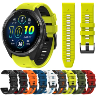Two Tone Sports Silicone Strap Quick Fit 22mm For Garmin Forerunner 965 955 Solar 945 LTE 935 745 Watch Band Bracelet