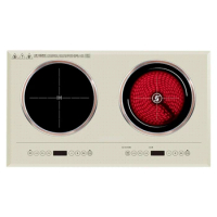 Household Embedded Double-Headed Stir-Fry Induction Cooker Electric Ceramic Stove Double Burner Multi-Functional Desktop