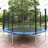 6 Feet High Quality Practical Trampoline With Safety Protective Net Jump Safe Bundle Spring Safety With Ladder Load Weight 120kg