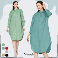 Mezayla Long Tunik Wanita Panjang Wanita Oversize Linen Premium
