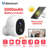 Vstarcam 2MP 3MP Security Solar Panel Camera Battery Wifi IP Camera 1080P Wireless Outdoor CCTV Surveillance Audio Waterproof