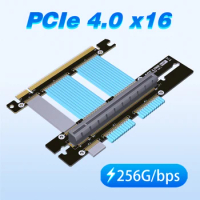 PCIe 4.0 Graphics Cards GPU Riser Cable Gen 4.0 Full Speed PCI express 4.0 Extension For GTX3080ti RX5700xt ASUS ROG Chassis