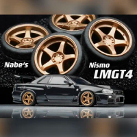 1/64 Nabes Chika Wheels Nismo LMGT4 9.7mm Stance Attitude Wheel Modified Tires for 1:64 Static Model Car