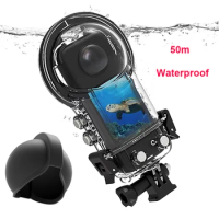50M Waterproof Case For Insta360 ONE X3 Underwater Protect Box Diving Shell Protector Frame for Insta 360 X3 Camera Case Cover