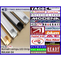 Huben Rulam 24 - Rumah Lampu LED Strip - Anodize