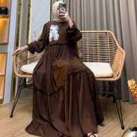MAHARANI DRESS BORDIR GAMIS KEKINIAN BISA COD