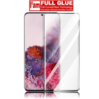 Full Glue Tempered Glass Screen Protector For Samsung Galaxy S20 Ultra S10 Note 10 Plus 3D Full Adhesive Cover Front Glass