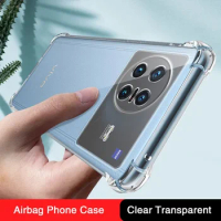 Airbag Silicone Mobile Phone Case for VIVO X Note XNote 5G Funda Luxury Shockproof Soft Transparent Original Back Cover Carcasas