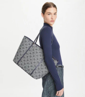 Tory Burch 湯麗柏琦 T Monogram拉鍊手提包 166416-405 1pc