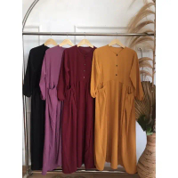 Gamis Crinkle Cika -100 ribu dapat 1 - Nyaman