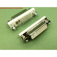 5pcs DVI shell male DVI24+5 pin socket wire type molding with tinplate/public housing Connector
