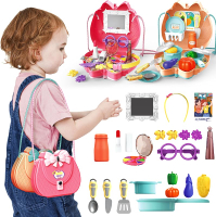 Toy Chois Kids Pretend Makeup for Girl - 3 in 1 Kids Fake Makeup Girls Toys with Adjustable Strap - 