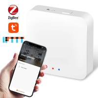 Gateway Pintar Tanpa Wayar, Teknologi Tuya Zigbee, Kesambungan WiFi 802.11b/g/n, Bluetooth 5.0, Inpu