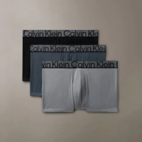 【Calvin Klein】官方旗艦館 CK 3 件套組 Graphite 低腰平口內褲_多色
