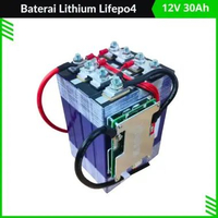 Baterai LiFePO4 12V 30Ah CATL Full Rakitan + BMS 4S Siap Pakai Plug & Play 12V + BMS BIASA