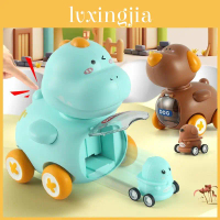 Dog Duck Dinosaur Ejector Toy Car With Inertia Function For Parentchild Interactive Play