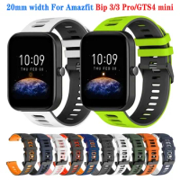 Smart Watch Silicone Watch Band For Amazfit Bip 3 Pro Sports Strap For Amazfit Bip3/Garmin Venu /Forerunner 245 Bracelet correa