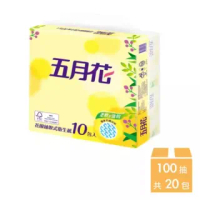 【MAY FLOWER 五月花】花園版抽取式衛生紙100抽x10包x2袋