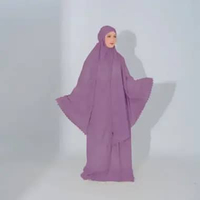 Zoya Devania Prayer Set - Mukena Dewasa Bahan Parasut Purple