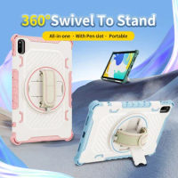 360 ° Rotating Armor with Hand Strap for Huawei Matepad 10.4" 2022 10.4 2020 11 2021 11 2023 for Matepad Pro 11 2022 Tablet Case