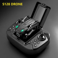 2024 S128 Mini Drone 4K Professional HD Camera Three Obstacle Avoidance Air Pressure Fixed Height Foldable Quadcopter sell Apron
