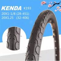 Kenda K193 Tyre BMX Folding Bike Tire 20X1.25 (406) / 20X1-1/8 (451)