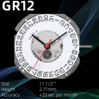 New Genuine Miyota GR12 Watch Movement Citizen Original Quartz Mouvement 1S13 Automatic Movement 3 Hands Date At 3 watch parts