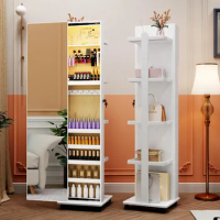 Full-length Mirror Jewelry Cabinet Standing: 360° Swivel Jewelry Armoire With Storage Rotating Makeup Organizer Cabinets
