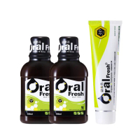 【歐樂芬】口腔護理組合-天然口腔保健液300ml*2+牙周護理蜂膠牙膏120g(無氟蜂膠漱口水/牙齦護理)