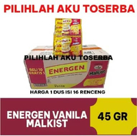 Energen Vanilla TOPPING Malkist Kemasan Renceng - ( HARGA 1 DUS )