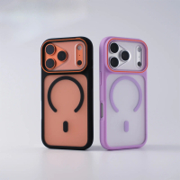 Từ Tính Cảm Da Ma Uyển Trộn Màu Ốp Cứng Xuất Khẩu Tương Thích iPhone17ProMax 16 15