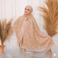 Mukena Motif 2in1 Traveling Mukenah Dewasa Bahan Katun Premium Lembut Nyaman dengan Resleting dan Ta