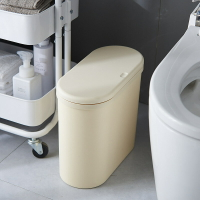 垃圾桶 智能垃圾桶 室內夾縫一按彈蓋辦公室家用塑料桶廚房衛生間垃圾桶 日式垃圾桶